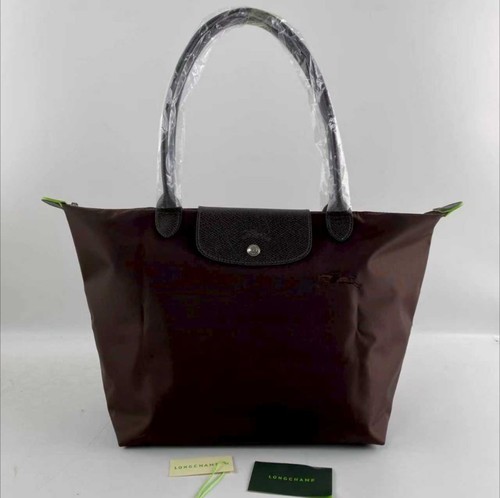 LONGCHAMP Le Pliage Green L Tote bag Mocha - Recycled canvas New - Picture 2 of 11