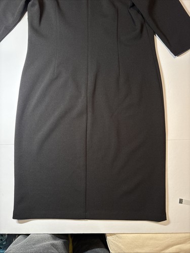 Rickie Freeman for Teri Jon Black 3/4 Sleeve Sheath Dress Women’s Bow Sz 10 - Picture 10 of 10