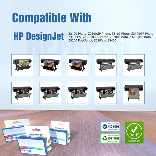 Refresh Cartridges Replacement Light Grey 70 Ink Compatible With HP Printers - Afbeelding 5 van 10