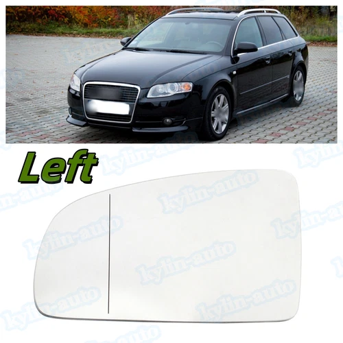 For 2004-2008 Audi A3 Heated Mirror Glass W/ Blind line Left driver side