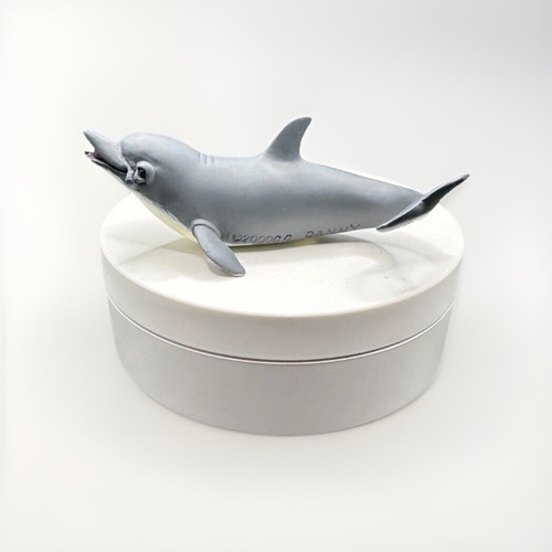 Dolphin Pair Figurines Noah's Ark Stamped Pete Aspit Holy Herd Dolores