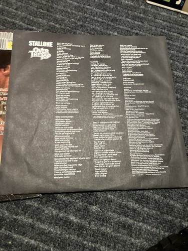 Over the Top Original Soundtrack Vinyl 1987 In Shrink Hype Sticker Nice Copy - Picture 3 of 4
