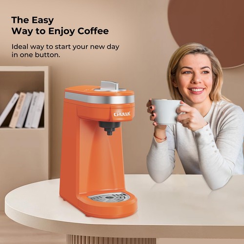 CHULUX Coffee Maker Single-Serve Coffee Machine for Capsule,Orange - Picture 4 of 8