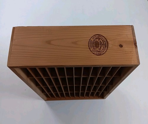 VTG 80s Napa Valley Wooden Storage Holder Box Shelf 48 Slots for Nintendo Games - Picture 5 of 16
