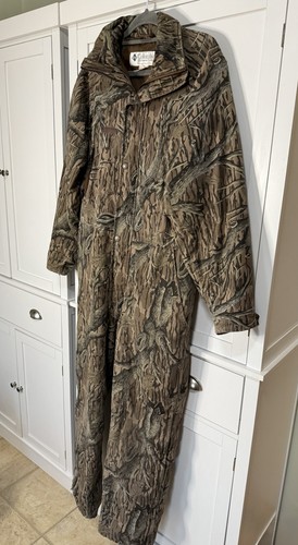 Vtg Columbia Mossy Oak Original Bottomland Insulated Camo Coveralls Men’s Medium - Picture 3 of 24