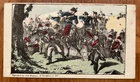 vintage color illustrated Civil War envelope, battle scene
