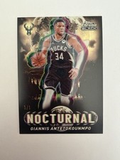 Marketplace image: Topps 2026 Chrome Black Nocturnal NO-4 Giannis Antetokounmpo 1/1 SUPERFRACTOR!!