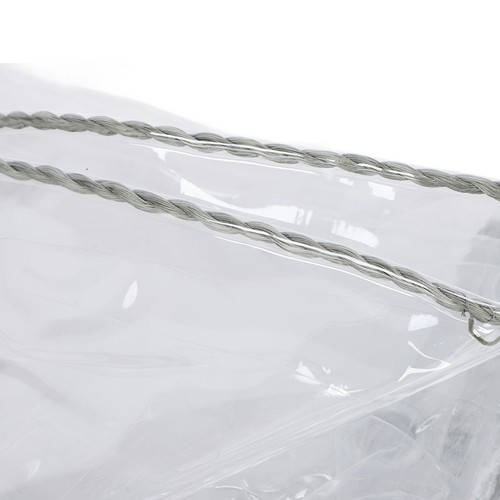 Wasserdichte Transparente PVC Plane mit Ösen Schutzplane LKW Folie Klare Garten - Bild 13 von 19