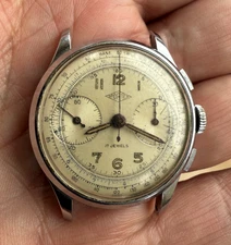 Sportex Leonidas Landeron 48 Chronograph Swiss Watch - For Parts / Restoration