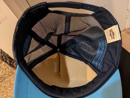 Vintage 3 Stripe Trucker Hat Cap Snapback Colorado Mountains Nature Nissin 90s - Picture 10 of 16