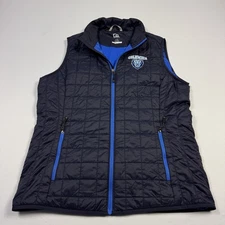 Cutter & Buck Golf Quilted Jacket Vest Outdoor Polyester Nylon Blue Men's XL
