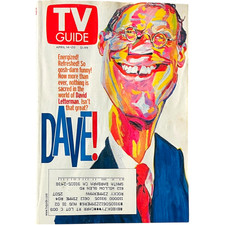 Tv Guide Apr 20 2001 Issue 2507 Subscription Edition - Cover David Letterman