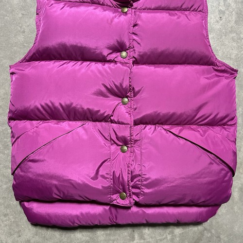 Vintage LL Bean Puffer Vest Women’s Small Goose Down Snap 90s Outdoors Pink - Picture 3 of 8