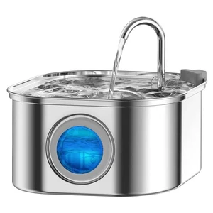 3.2L En acier inoxydable Animal Alimentation d'eau Auto Chat Fontaine Dog Distributeur d' eau