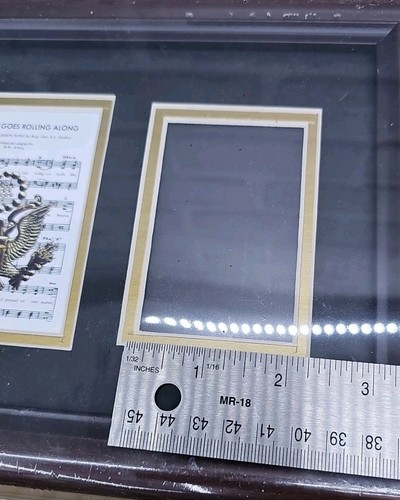 US Army Military Picture Frame "The Army Goes Rolling Along" 2-Slot Frame - Picture 6 of 6