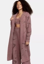 Nike Phoenix Cozy Boucle Long Knit Cardigan Women s Size Small FD4282-208 NWT