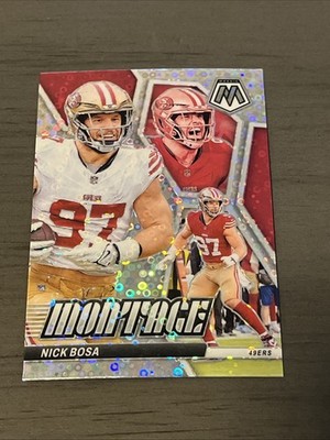 2024 Panini Mosaic - Montage #M-24 Nick Bosa San Francisco 49ers Silver Disco