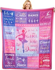 Dance Blanket Gifts for Girls, 60"x50" Throw Ballet 60X50IN,