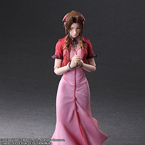 PLAY ARTS Kai CRISIS CORE FINAL FANTASY VII Aerith bemalte Actionfigur Japan - Bild 3 von 5
