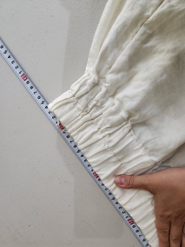 Watson X Watson White Linen Elastic Waist Shorts Pockets 8 - Picture 7 of 8