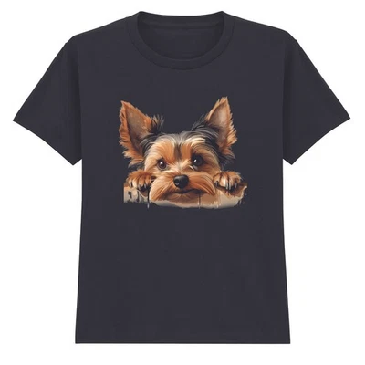 T-shirt pour enfants Yorkshire Terrier chiot chien animaux mignon pour... - Photo 1/4