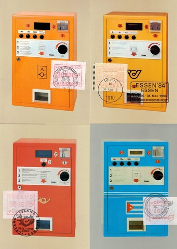 Esposizione filatelica Essen 84 N° 8 Maxi Card Francobolli automatici - Picture 2 of 2