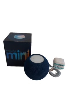 Apple HomePod Mini Smart Speaker Blue A2374 Boxed PARTLY TESTED Boxed Preloved