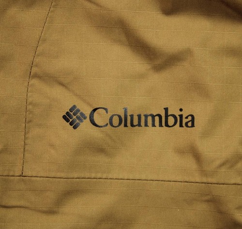 Columbia Mens Jacket Coat L Point Park Hooded Insulated Zip Pockets Tan $240 NEW - Picture 7 of 10
