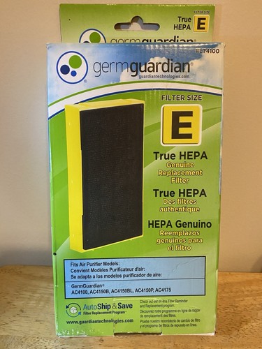 Guardian Technologies Germguardian Air Purifier HEPA Filter E #FLT4100, NEW