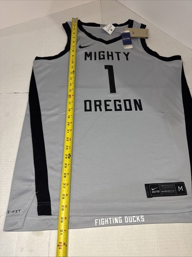 Nike Men’s NCAA Mighty Oregon Ducks Basketball Jersey Size: Medium DH7397-012 - Picture 8 of 11