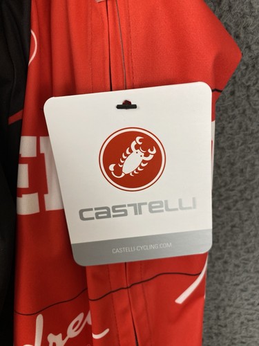 Castelli Redwood Cycling Wind Jacket Men Sz M Red Road Bike MTB - Picture 3 of 13