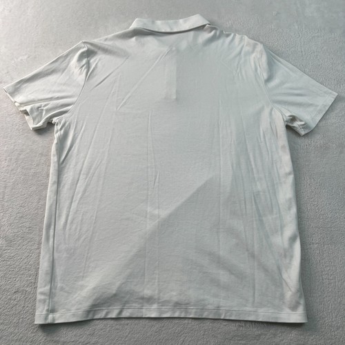Charles Tyrwhitt Herren Hemd XL Weiß Kurzarm Freizeit Golf 1/4 Zip Shirt - Bild 7 von 8