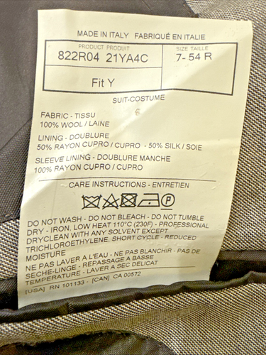 Tom Ford Fit Y Gray Suit jacket blazer 54RIT 44 US - Picture 19 of 19
