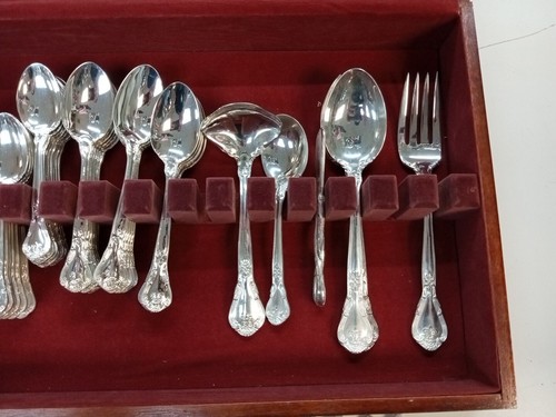 tlg Vintage Barock Godinger versilbert Besteck Set Service für 12 plus extra - Bild 5 von 24