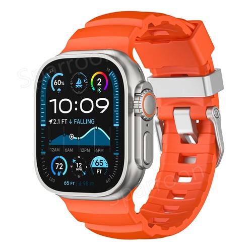 Durable Trail Loop Rugged Silicone Strap for Apple Watch Ultra 2 Band 45/46/49mm - Zdjęcie 50 z 73