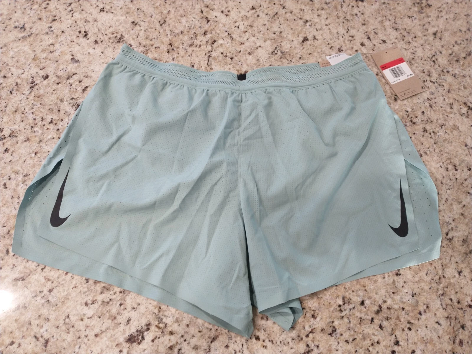 Pantaloncini Nike Uomo L DriFit ADV 4" Slip Foderati Corsa Corsa CJ7840 309 Verde @kw1