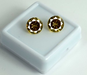 2-Pcs-Yellow-Sapphire-Loose-Gemstone-Pair-5-Ct-8mm-Natural-Round-AGSL-Certified