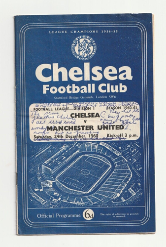 Chelsea 1960/61 Auswahl Heimliga Programme aus Menü - Bild 2 von 3