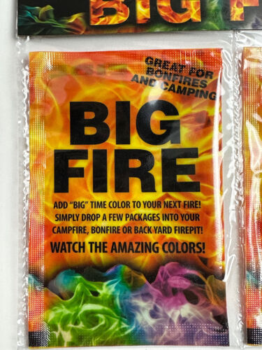 4 pack Big Fire Flames Amazing Colors Camp Fire Bonfire Party Fun Rainbow Colors - Picture 3 of 5