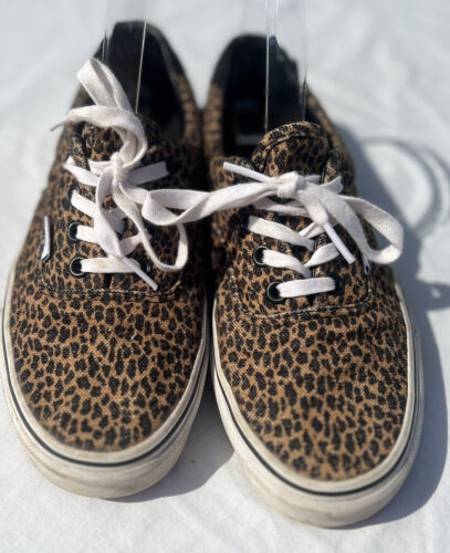 Scarpe da skateboard Vans Old Skool leopardate stampa animalier donna taglia 6 uomo taglia 7,5