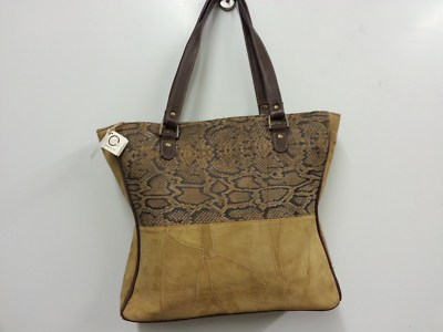 Vaan & Co. Upcycled Genuine Leather Tote Bag - Sustainable Stylish Handbag For Everyday Use