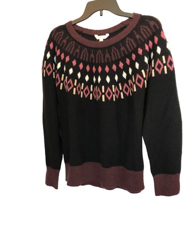 Time and Tru Women's Fair Isle Pullover Sweater Size XL 16-18 - Picture 2 of 6