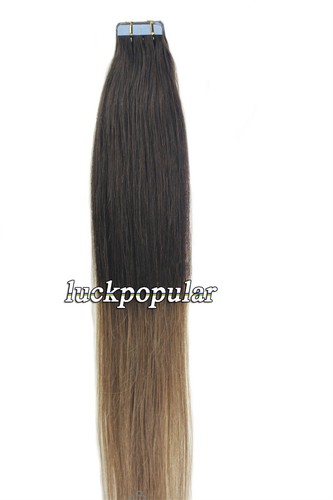 20-40 Extensions de cheveux NATURELS TAPE BANDES ADHESIVE REMY HAIR GRADE 7AAAAA - Zdjęcie 129 z 154