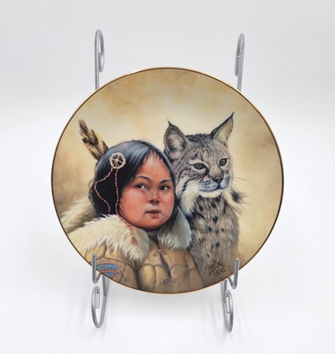 Winter Scouts 1986 Plate Pride of America's Indians Perillo Retired Vnt Numbered - Picture 1 of 2