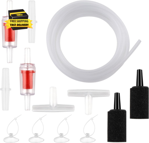 Aquarium Tubing, Standard Aquarium Air Pump Accessories with Standard 3/16 Airli