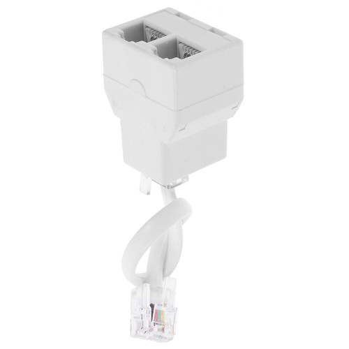  Set of 3 Telefonbuchhändler Büro Splitter Für Telefonkabel Klinkenadapter - Zdjęcie 10 z 12