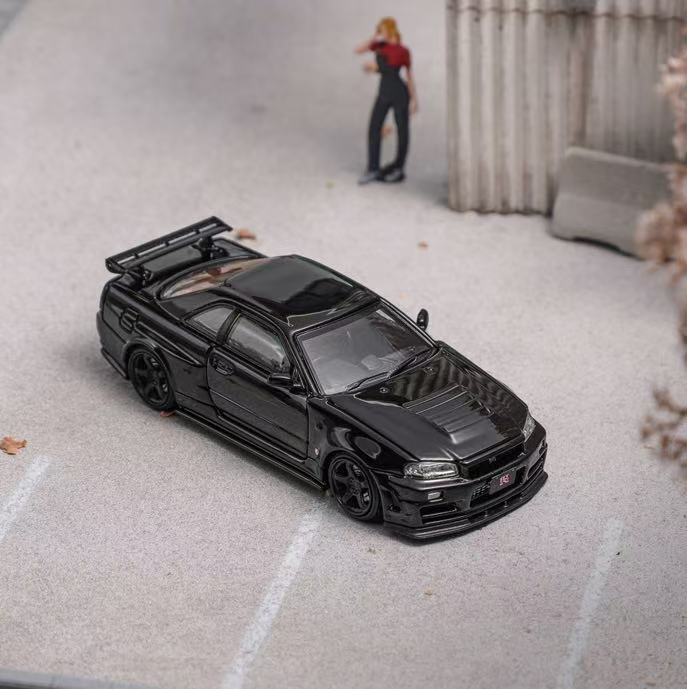 Nismo R34 GT-R Z-tune ブラック 1/43ミニカー ミニカーショップグローバル - 1/43 hpi MIRAGE ニスモ R34 GT-R