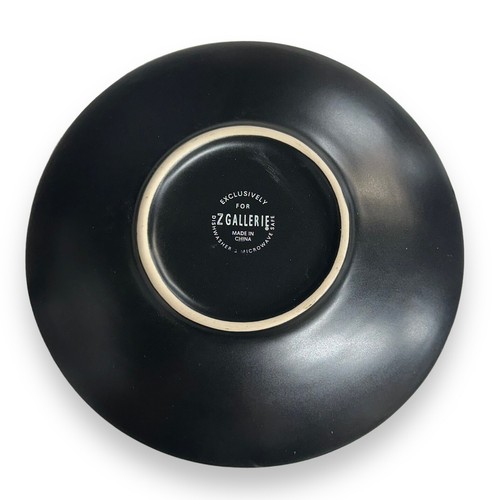 Plato de ensalada Z Gallarie Sumatra marrón teca 8,5" gres en relieve descontinuado - Imagen 5 de 8