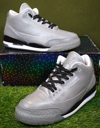 Jordan 3 Retro '5Lab3 Silver' (Size 8) *Worn Once w/ OG Box* 631603-003 - Picture 1 of 16