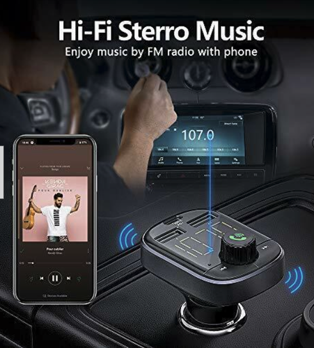 Bluetooth FM Transmitter - FM Transmitter für Auto Ladegerät Bluetooth Sender - Bild 3 von 6